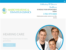 Tablet Screenshot of mariohearingclinics.com
